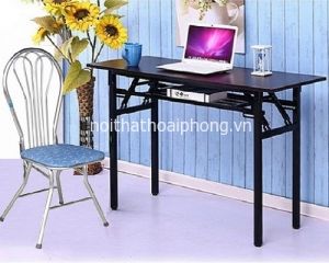 BỘ BÀN GHẾ HỌC SINH GẤP GỌN - BÀN GHẾ GẤP HỌC SINH HÒA PHÁT CÓ NGĂN BG06-512+G18-S