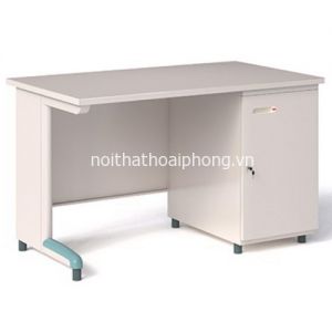 Bàn làm việc chân sắt 190 Benry hộc liền - BSS12H1