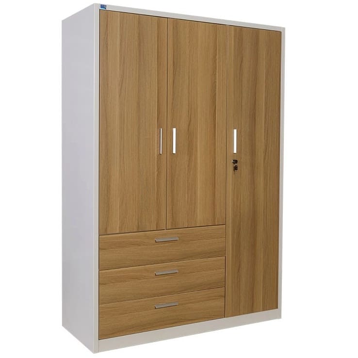 TỦ SẮT QUẦN ÁO CÁNH GỖ HÒA PHÁT-THE ONE TU18B2C3 TỦ SẮT QUẦN ÁO CÁNH GỖ HÒA PHÁT-THE ONE TU18B2C3