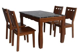 BỘ BÀN KHÁCH KIÊM BÀN ĂN GỖ TỰ NHIÊN HGB74B
