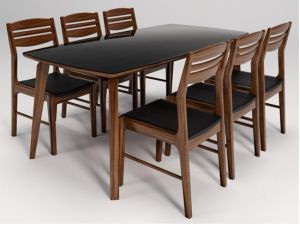 BỘ BÀN KHÁCH KIÊM BÀN ĂN GỖ TỰ NHIÊN BA505BK8, GA505