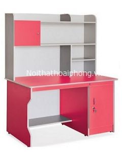 BÀN HỌC XUÂN HÒA CÓ GIÁ SÁCH - NHỮNG MẪU BÀN HỌC BẰNG GỖ ĐẸP BHS-13-08